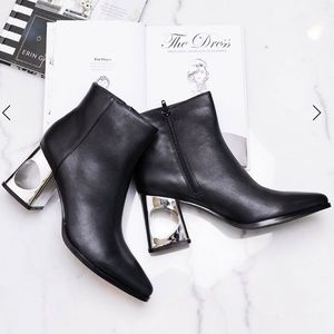 Must have booties with cutout heel